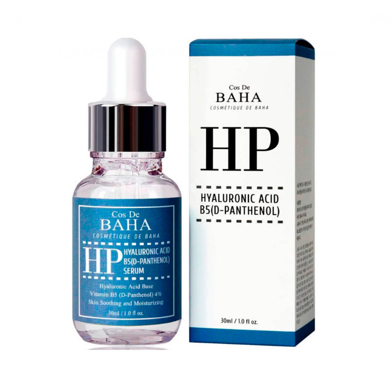 Сыворотка для лица с гиалуроновой кислотой и пантенолом COS DE BAHA Hyaluronic Acid B5 Serum, 30мл