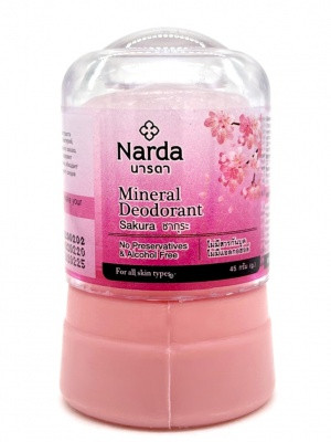 Дезодорант кристаллический "Сакура" Narda Mineral deodorant Sakura, 45гр