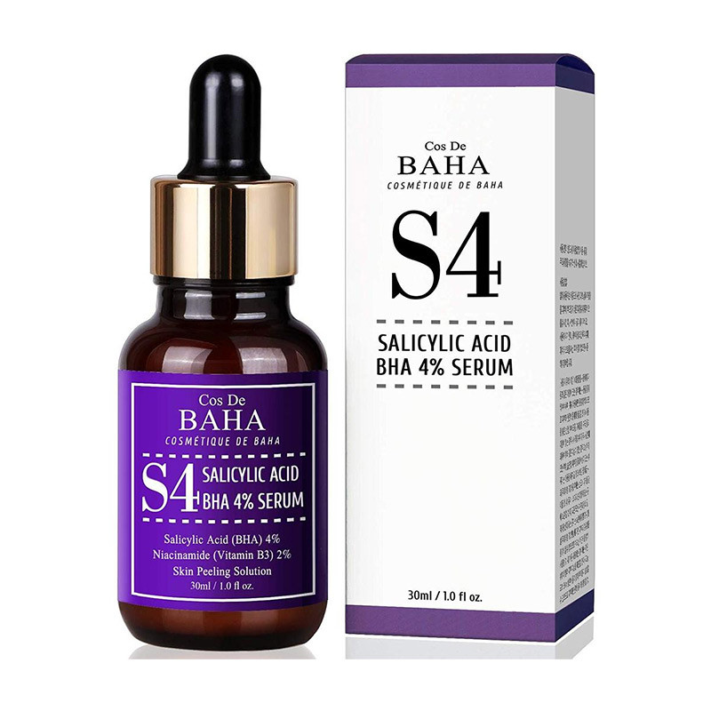 Сыворотка для лица для проблемной кожи Cos De BAHA BHA Salicylic Acid S4 Exfoliant Serum, 30мл