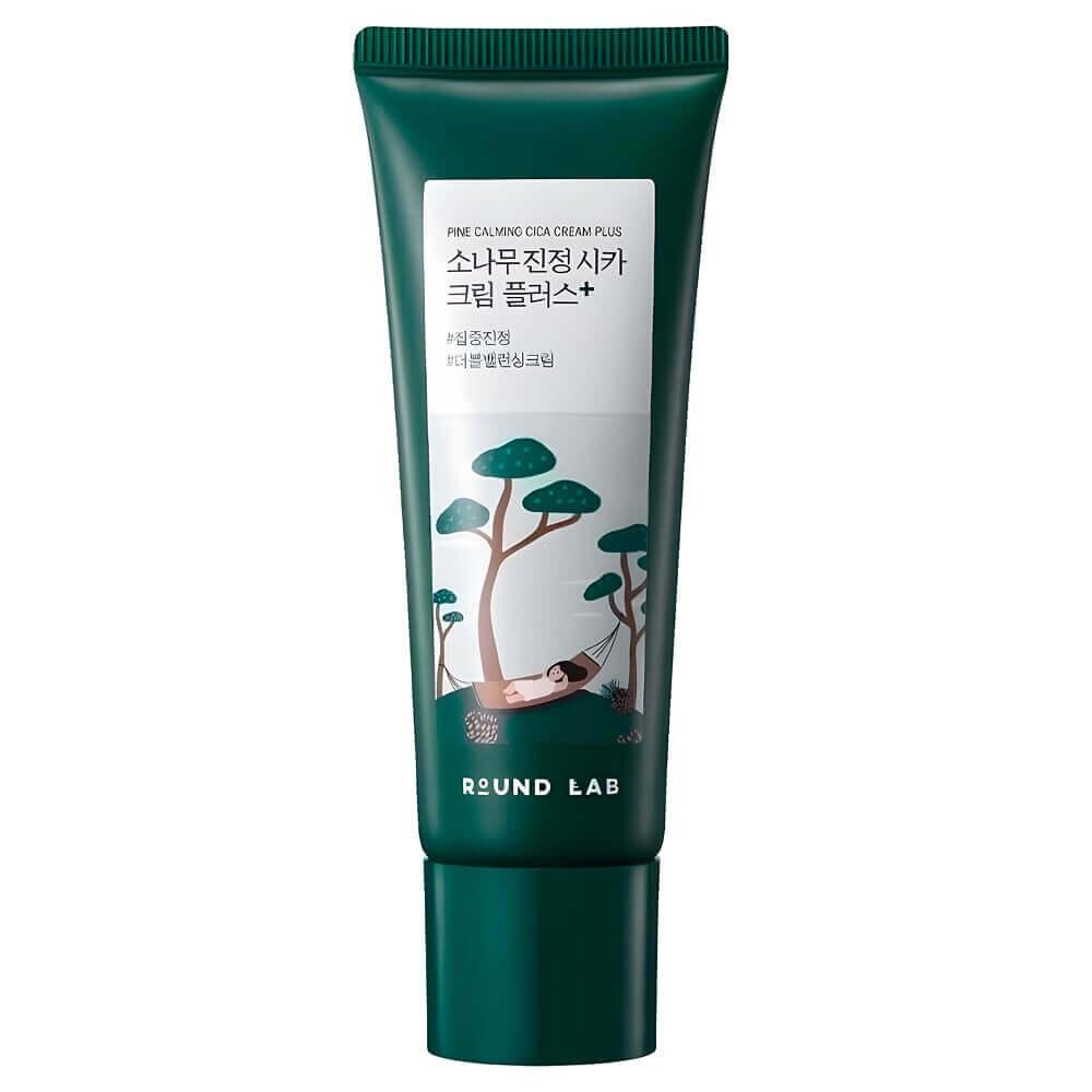 Двойной крем с экстрактом центеллы для проблемной кожи Round Lab Pine Calming Cica Cream Plus, 60 мл
