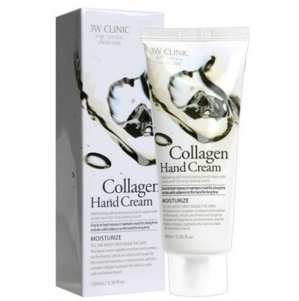 Крем для рук увлажняющий с КОЛЛАГЕНОМ 3W CLINIC  Collagen Hand Cream, 100 мл