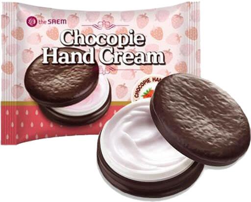 Клубничный крем для рук The Saem Chocopie Hand Cream Strawberry, 35 мл