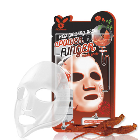 Тканевая маска для лица Elizavecca Red Ginseng Deep Power Ringer Mask Pack
