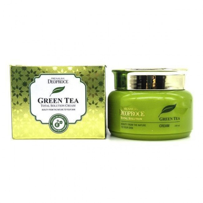 Крем для лица с экстрактом зеленого чая Deoproce Premium Green Tea Total Solution Cream, 100 мл