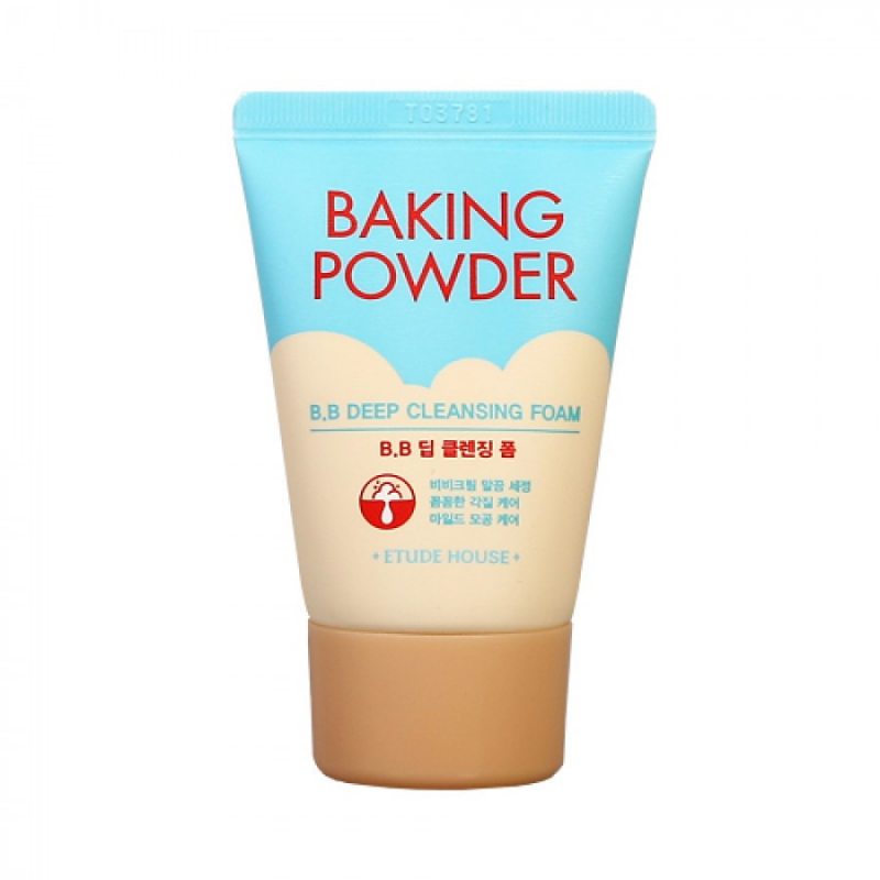 Etude House Baking powder B.B deep cleansing foam mini Пенка для глубокой очистки пор и снятия ББ-крема