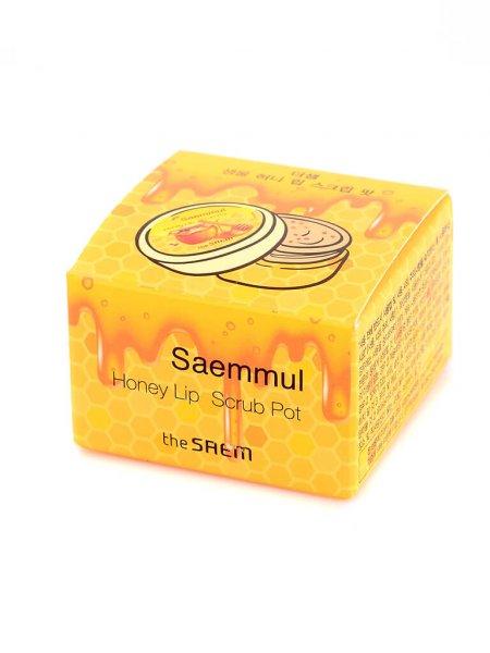 Медовый скраб для губ в баночке The Saem Saemmul Honey Lip Scrub Pot, 7 гр