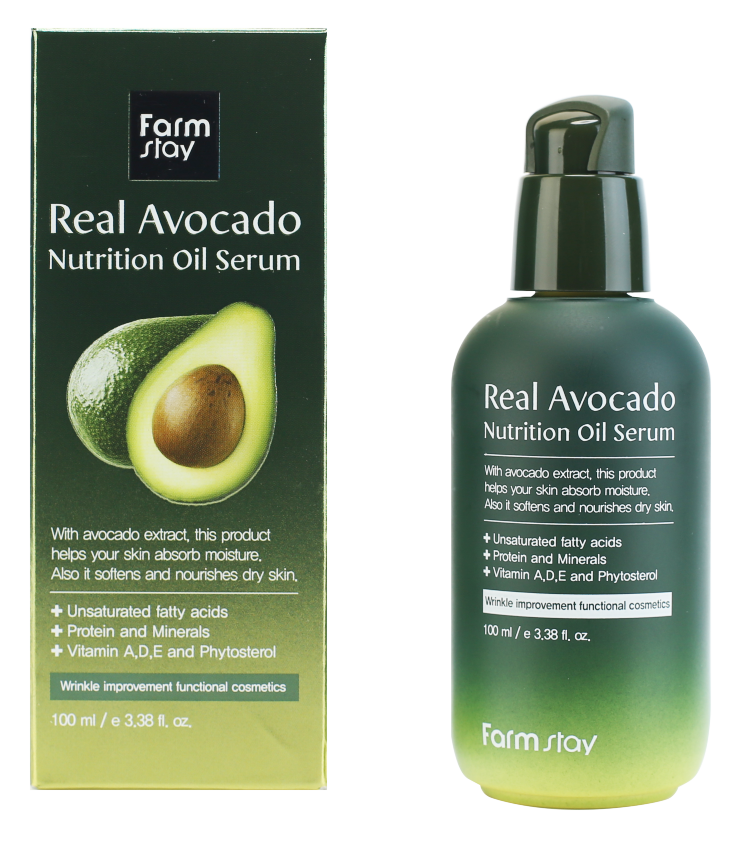 Сыворотка для лица с экстрактом авокадо Farmstay Real Avocado Nutrition Oil Serum, 100 мл
