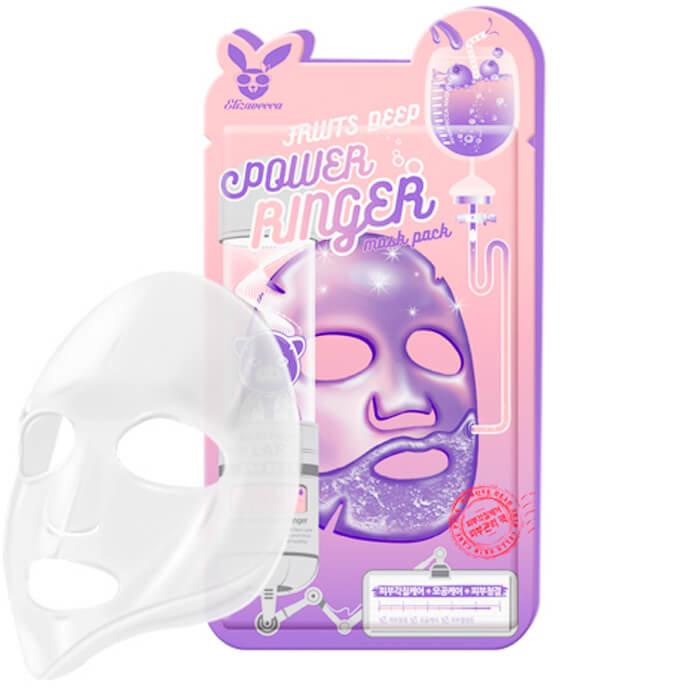 Тканевая маска для лица фруктовая Elizavecca FRUITS DEEP POWER Ringer mask pack