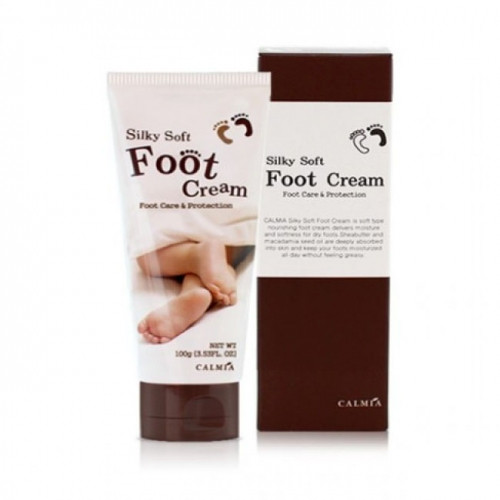 Питательный крем для ног от трещин с маслами ши и макадамии Calmia Silky Soft Foot cream 100 г