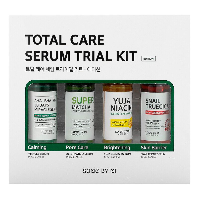 Набор из 4-х мини-версий сывороток Some By Mi Total Care Serum Trial Kit 4*14 мл