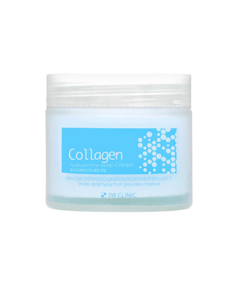 Крем для лица с коллагеном 3W Clinic Collagen Natural Time Sleep Cream, 70 мл