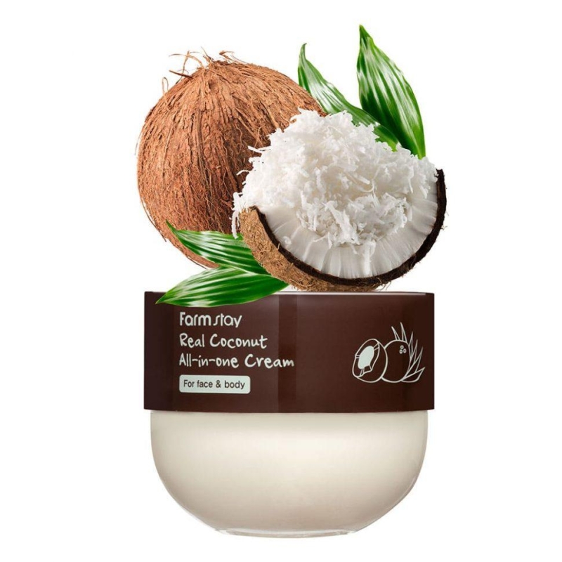 Многофункциональный крем с кокосом FarmStay Real Coconut All-In-One Cream ,300мл