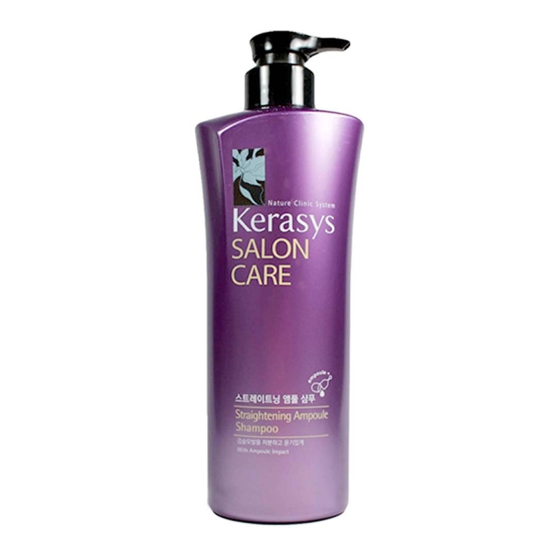 Шампунь для волос Гладкость и блеск KeraSys Salon Care Straightening Ampoule Shampoo, 470 мл
