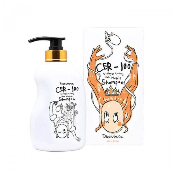 Шампунь для волос с коллагеном Elizavecca Cer-100 Collagen Coating Hair Muscle Shampoo, 500 мл