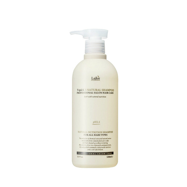 Шампунь для волос органический Lador TripleX 3 Natural Shampoo, 530 мл