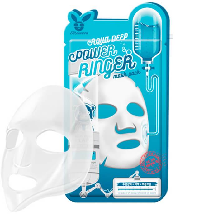 Тканевая увлажняющая маска ELIZAVECCA Aqua Deep Power Ringer Mask