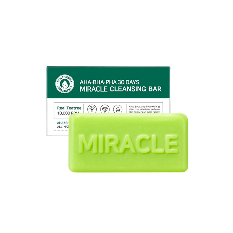 Кислотное мыло для проблемной кожи SOME BY MI AHA-BHA-PHA 30 Days Miracle Cleansing Bar, 106 гр