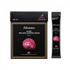 Ночной крем с муцином улитки и витамином В12 JM Solution Active Pink Snail Sleeping Cream , 4 гр