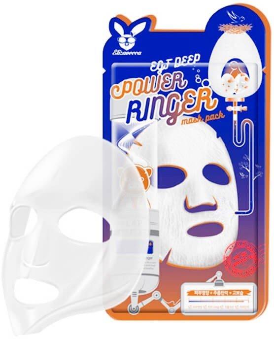 Тканевая маска для лица с активной регенерацией эпидермиса Elizavecca EGF Deep Power Ringer Mask Pack