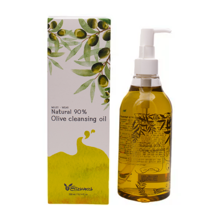 Гидрофильное масло с маслом ОЛИВЫ Natural 90% Olive Cleansing Oil Elizavecca, 300 мл