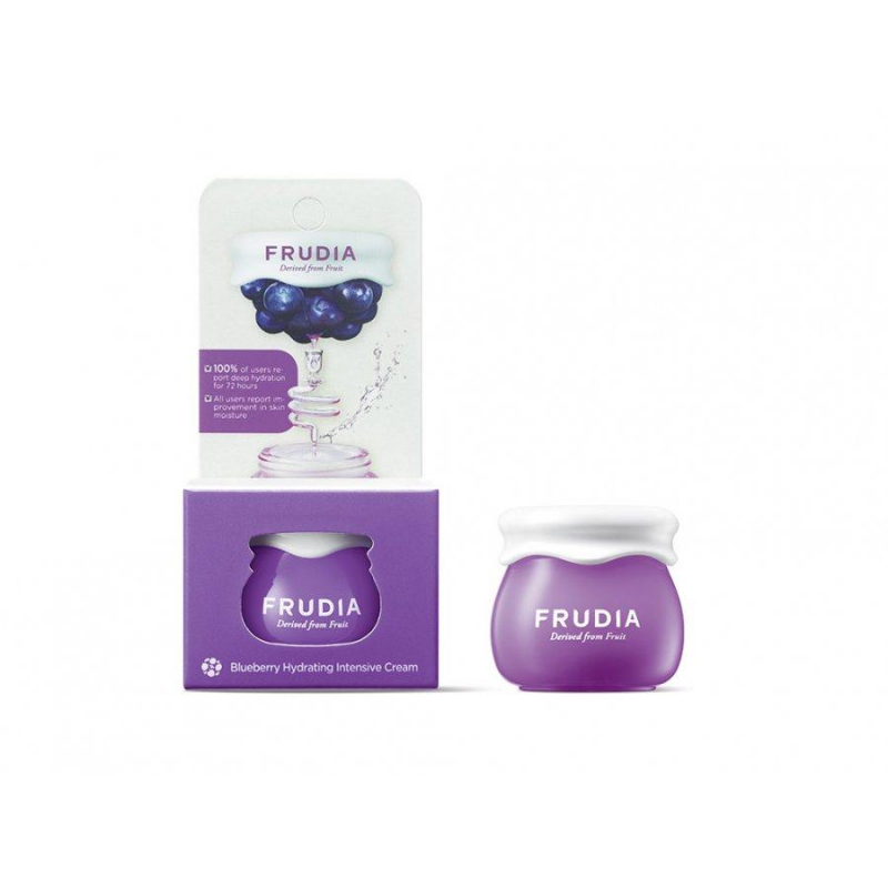 Крем для лица миниатюра интенсивно увлажняющий с черникой - Frudia Blueberry Hydrating Intensive Cream,10гр
